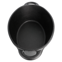 Image COCOTTE OVALE AVEC COUVERCLE 3500 ML 29(36)x21x10,9 CM NOIR FER (3 UNITÉ) #5