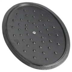 Image COCOTTE OVALE AVEC COUVERCLE 3500 ML 29(36)x21x10,9 CM NOIR FER (3 UNITÉ) #6