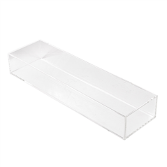 Image PLATEAU PRODUITS D'ACCUEIL  24x6,8x3,7 CM TRANSPARENT METACRYLATE (1 UNITÉ) #1