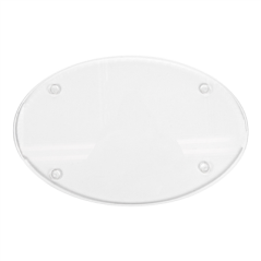 Image PLAT OVAL PRODUITS D'ACCUEIL  28x18x0,6 CM TRANSPARENT ACRYLIQUE (1 UNITÉ) #3