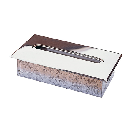 Image DISTRIBUTEUR MOUCHOIRS ENCASTRABLE 29,5x15,7x7 CM ARGENTE CHROME (1 UNITÉ) #1