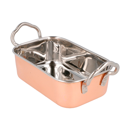 Image MINI BACS AVEC ANSES 'ARTINOX'  14,5x9,5x4,5 CM CUIVRE INOX (6 UNITÉ) #1