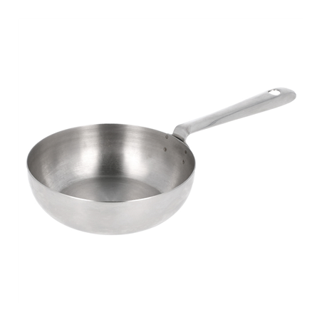 Image MINI POÊLE 'ARTINOX'  Ø 10x3 CM ARGENTE INOX (12 UNITÉ) #1