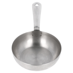 Image MINI POÊLE 'ARTINOX'  Ø 10x3 CM ARGENTE INOX (12 UNITÉ) #3