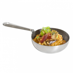 Image MINI POÊLE 'ARTINOX'  Ø 10x3 CM ARGENTE INOX (12 UNITÉ) #4