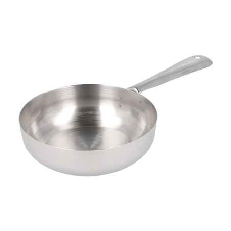 Image MINI POÊLE 'ARTINOX'  Ø 11,5x3,5 CM ARGENTE INOX (12 UNITÉ) #1