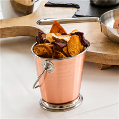 Image MINI SEAUX 'ARTINOX'  Ø 9x9 CM CUIVRE INOX (12 UNITÉ) #4