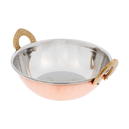 Image MINI RÉCIPIENTS AVEC ANSES 'ARTINOX' 510 ML Ø 15x5,5 CM CUIVRE INOX (6 UNITÉ) #1