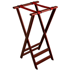 Image SUPPORT POUR PLATEAUX  43,5x41x82 CM MARRON ROUGEATRE BOIS (1 UNITÉ) #1