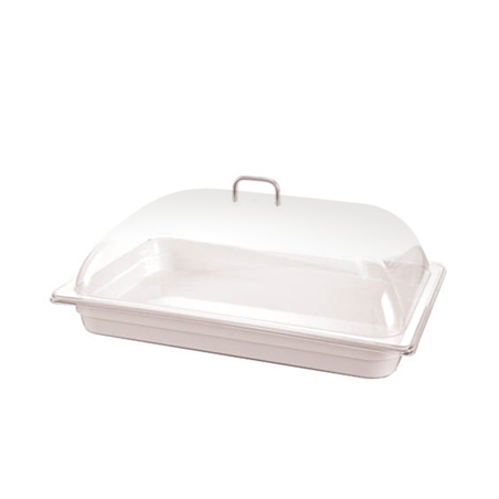 Image COUPOLE 1/1 GN  53,8x33,3x14,5 CM TRANSPARENT POLYCARBONATE (1 UNITÉ) #1