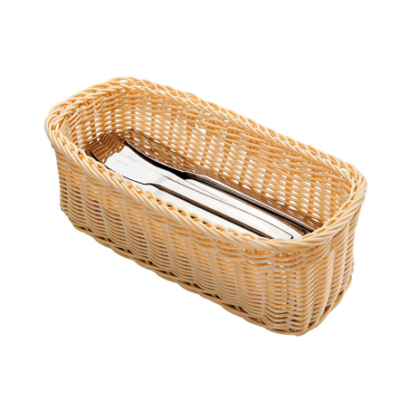 Image CORBEILLES POUR COUVERTS ALLONGÉES  28x11x10 CM NATUREL PP (4 UNITÉ) #1