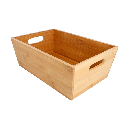 Image CORBEILLE À PAIN  30x20x11 CM NATUREL BAMBOU (1 UNITÉ) #1