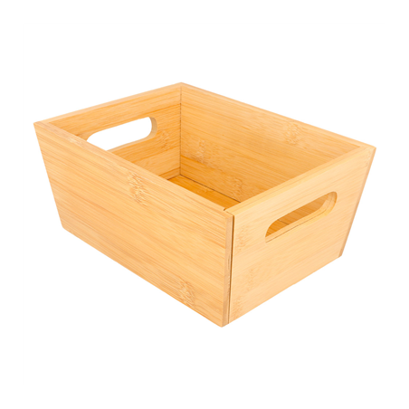 Image CORBEILLE À PAIN  20x15x9 CM NATUREL BAMBOU (1 UNITÉ) #1