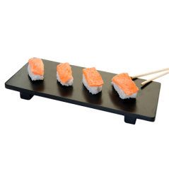 Image BASE SUSHI  30x11x2,5 CM NOIR BAMBOU (1 UNITÉ) #4