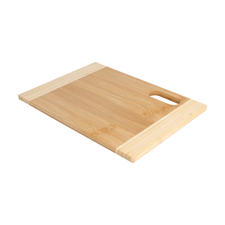 Image PLANCHE À DÉCOUPER BICOLORE  16x22x0,9 CM NATUREL BAMBOU (1 UNITÉ) #1