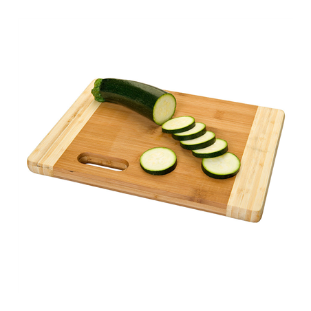 Image PLANCHE À DÉCOUPER, BICOLORE  40x30x1,9 CM NATUREL BAMBOU (1 UNITÉ) #1