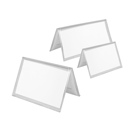 Image TRIANGLES DE TABLE  9x5,5 CM TRANSPARENT PS (200 UNITÉ) #1