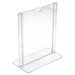 Image PORTE MENUS DE TABLE DIN-A7  7,4x10,5 CM TRANSPARENT PS (1 UNITÉ) #1