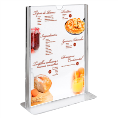 Image PORTE MENUS DE TABLE DIN-A4  21x29,7 CM TRANSPARENT PS (10 UNITÉ) #4