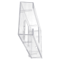 Image PORTE BROCHURES 1/3 DIN-A4  10,5x15,7x6,5 CM TRANSPARENT PS (12 UNITÉ) #3