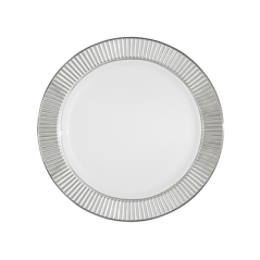 Image 6 ASSIETTES LISERÉ ARGENTÉ Ø 19 CM BLANC PS (24 UNITÉ) #1