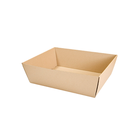 Image CORBEILLES MICROCANNELURE  382 G/M2 34x20,5x11 CM KRAFT (20 UNITÉ) #1