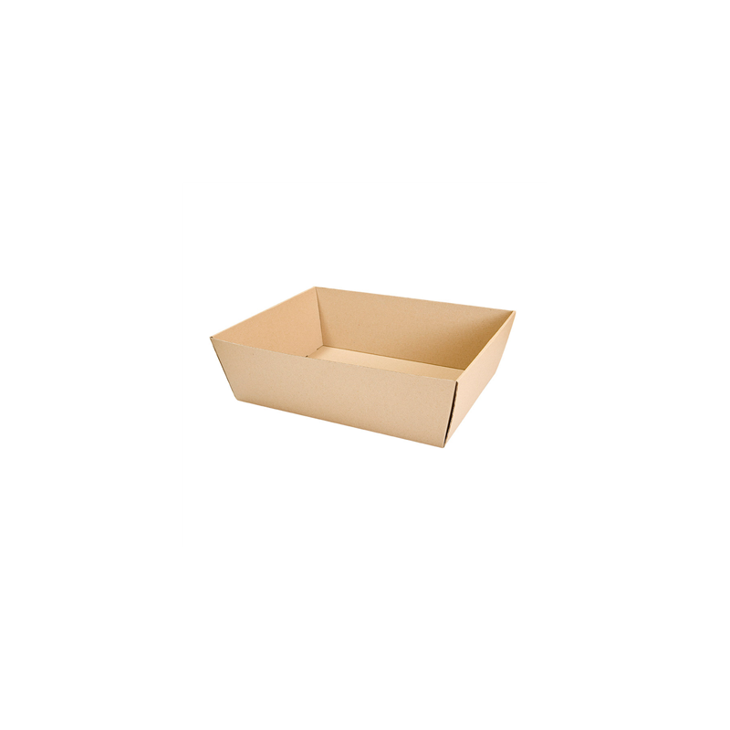 CORBEILLES MICROCANNELURE  382 G/M2 39x30x13 CM KRAFT (20 UNITÉ)