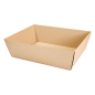 Image CORBEILLES MICROCANNELURE  382 G/M2 40x26x6 CM KRAFT (20 UNITÉ) #1