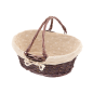 Image CORBEILLE ANSES OVALE  36x25x15/28 CM PRUNE OSIER (20 UNITÉ) #1