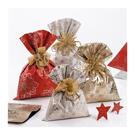 Image 50 SACS METAL."FIREWORKS"  25x40 CM. OR PP (1 UNITÉ) #1