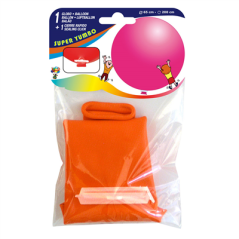 BALLON GÉANT+FERMETURE  Ø 65 CM ASSORTI LATEX (1 UNITÉ)