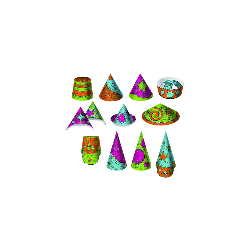 CHAPEAUX HOLOGRAPHIQUES 7,5/23 (h) CM CARTON (12 UNITÉ) CHAPEAUX HOLOGRAPHIQUES 7,5/23 (h) CM CARTON (12 UNITÉ)