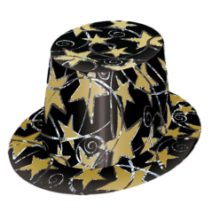 Image HAUTS DE FORME HOLOGRAPHIQUES   NOIR CARTON (12 UNITÉ) #1