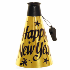 Image MÉGAPHONES "NEW YEAR"  23 (h)CM OR (24 UNITÉ) #1