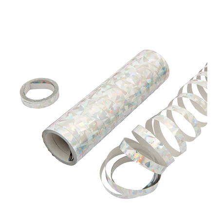 Image 2x18 SERPENTINS  7MMx4M ARGENTE PAPIER (1 UNITÉ) #1