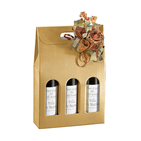 Image 30 U. BOÎTES 3 BOUTEILLES 'EL DORADO'  27x9x34 CM OR CARTON (1 UNITÉ) #1