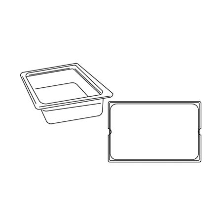 Image BAC GASTRONORM 1/1 7,7 L 53x32,5x6,5 CM TRANSPARENT POLYCARBONATE (1 UNITÉ) #1