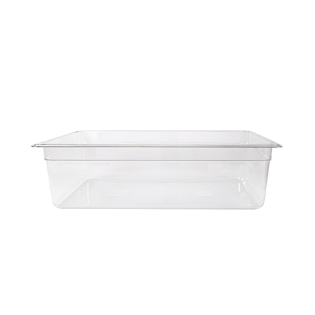 BAC GASTRONORM 1/1  19,1 L 53x32,5x15 CM TRANSPARENT POLYCARBONATE (1 UNITÉ)