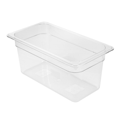 Image BAC GASTRONOME 1/3 4,9 L 32,5x17,6x15 CM TRANSPARENT POLYCARBONATE (1 UNITÉ) #1