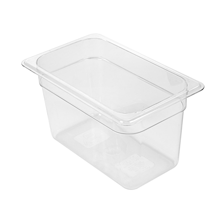 Image BAC GASTRONORM 1/4 3,8 L 26,5x16,2x15 CM TRANSPARENT POLYCARBONATE (1 UNITÉ) #1