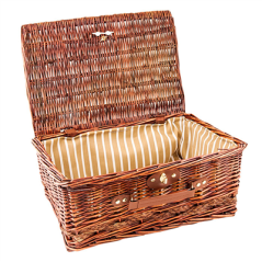 Image CORBEILLE POUR LOTS 40x50x20 CM MARRON OSIER (6 UNITÉ) #1