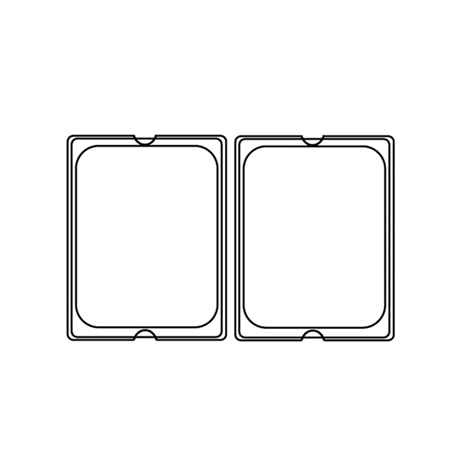 Image COUVERCLE 1/2 POUR RÉFÉRENCE 202.06/07 113.42  32,5x26,5 CM TRANSPARENT POLYCARBONATE (1 UNITÉ) #1