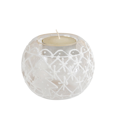 Image BASE POUR TEA-LIGHTS  8x8x7 CM TRANSPARENT VERRE (4 UNITÉ) #1