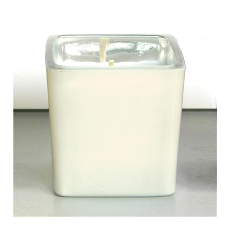 Image BOUGIE VERRE  5,1x5,1 CM CREME PARAFFINE (12 UNITÉ) #1