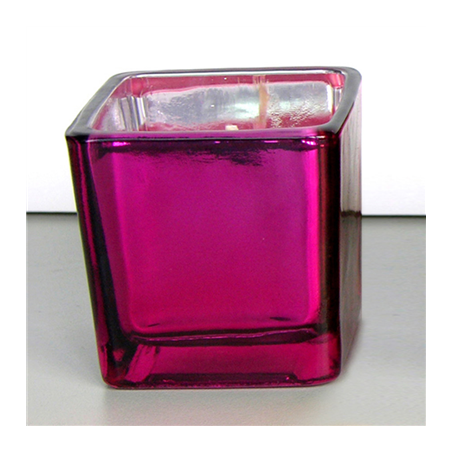 Image BOUGIE VERRE 5,1x5,1 CM PRUNE PARAFFINE (12 UNITÉ) #1