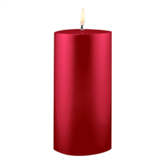 Image BOUGIE CYLINDRIQUE  7,5x15 CM PRUNE PARAFFINE (1 UNITÉ) #1