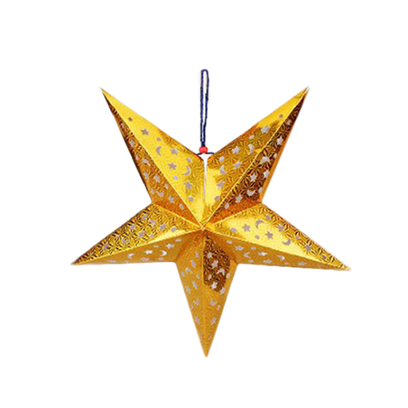 Image ÉTOILE AVEC LIMIÈRE LEDS  Ø 40 CM OR (10 UNITÉ) #1