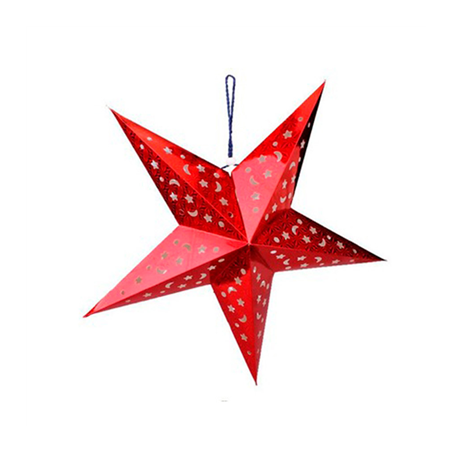 Image ÉTOILE AVEC LIMIÈRE LEDS  Ø 40 CM ROUGE (10 UNITÉ) #1