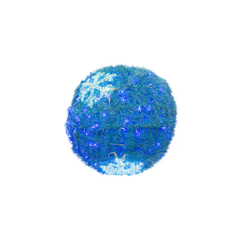 BOULE GÉANTE 360 LEDS  Ø 80 CM BLEU (1 UNITÉ)