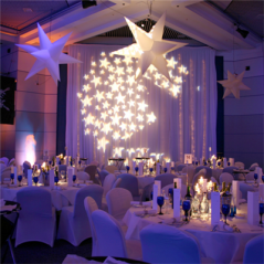 ÉTOILE GÉANTE GONFLABLE  Ø 150 CM PVC (1 UNITÉ)